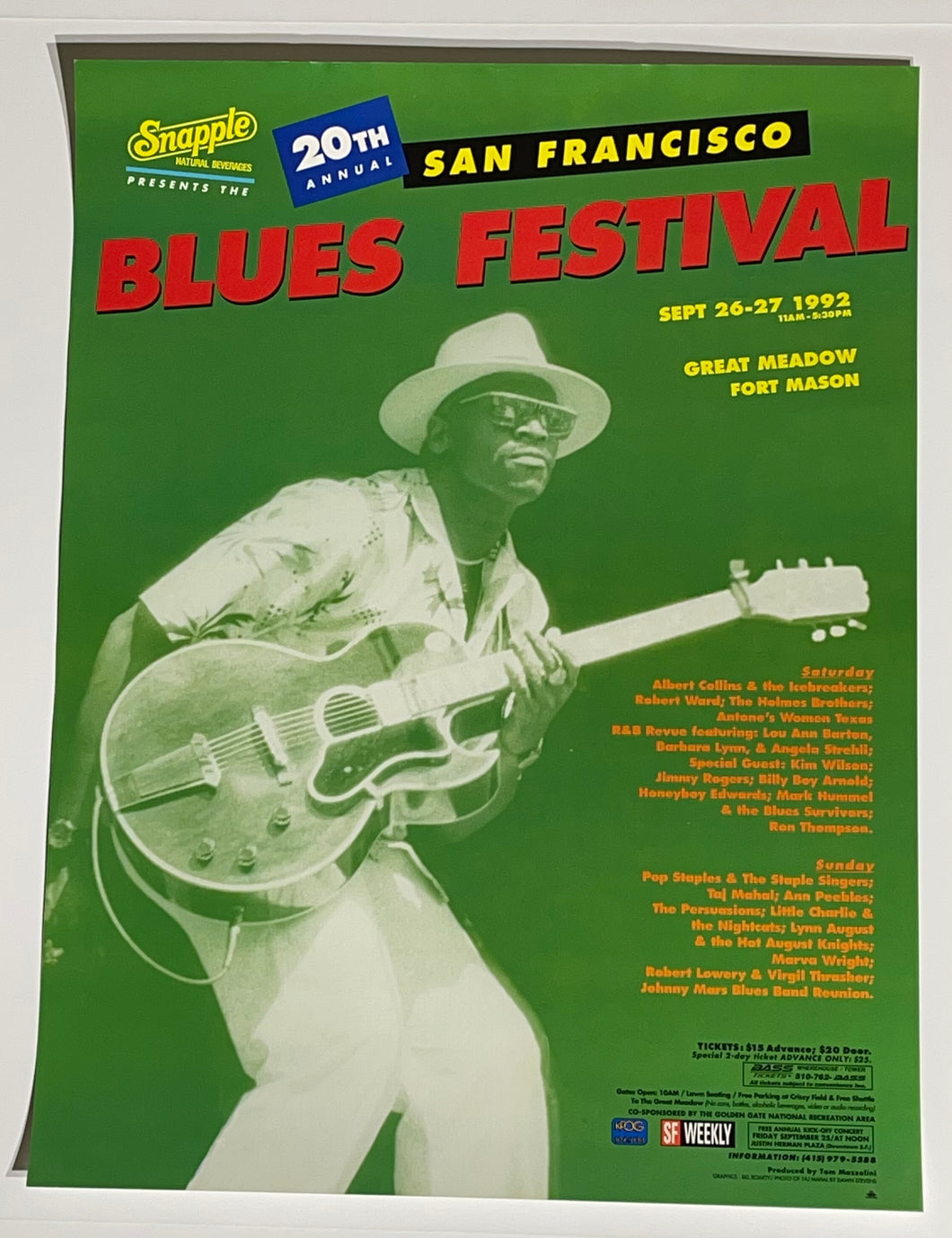 20th Annual San Francisco Blues Festival Sept. 26 - 27 1992