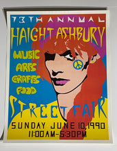 Load image into Gallery viewer, 13th Annual Haight Ashbury Street Fair Sunday June 10, 1990 artist Kathleen Bifulco
