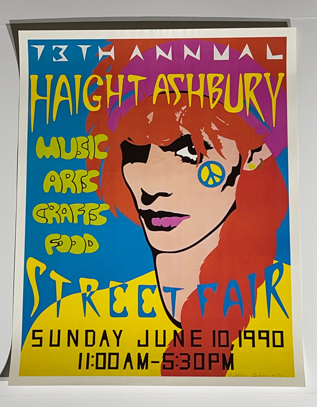 13th Annual Haight Ashbury Street Fair Sunday June 10, 1990 artist Kathleen Bifulco